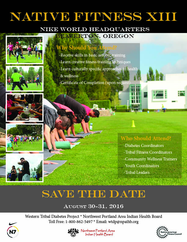 Native Fitness XIII save the date poster