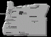 oregon state map with reservations
