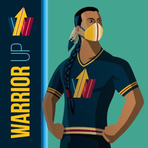 Male Warrior up graphic