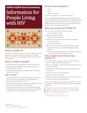 Information for people living with HIV