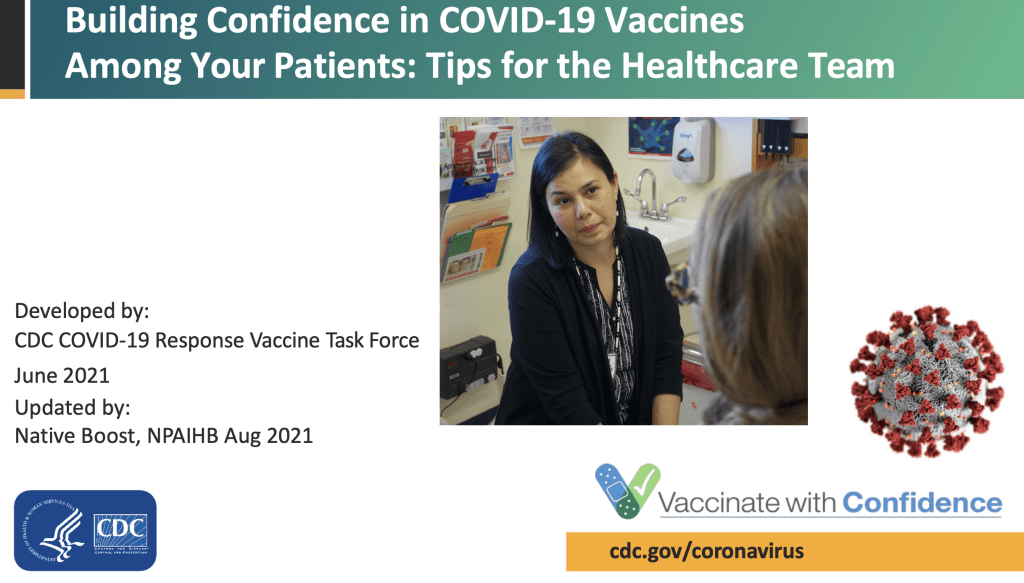 Vaccinate with Confidence poster
