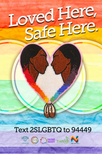 Loved Here Safe Here Cling graphic