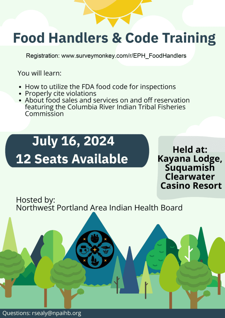 Food Handlers and Code Registation Flyer 2024