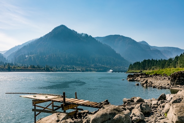 Mountains and water