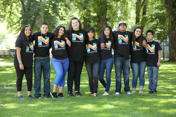 Group of youth lined up